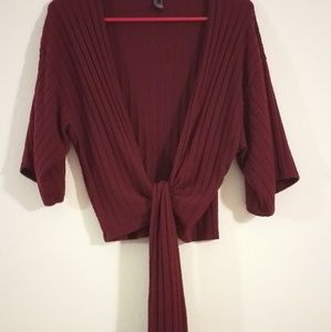 FOAREVER 21 throw over shall 3/4 sleeve sm.